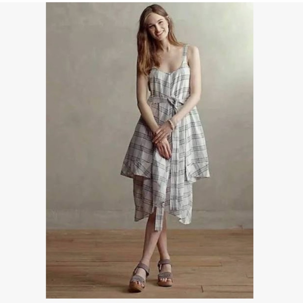 Anthropologie Holding Horses Belmar Plaid Sundress